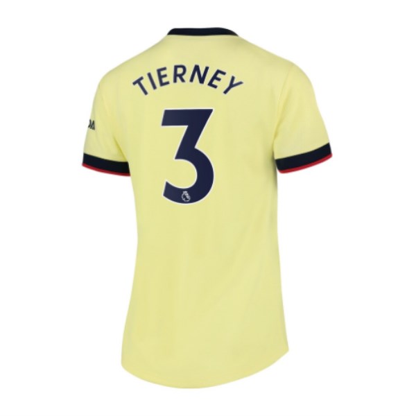 Women's Replica TIERNEY #3 Arsenal Away Soccer Jersey Shirt 2021/22 Nike