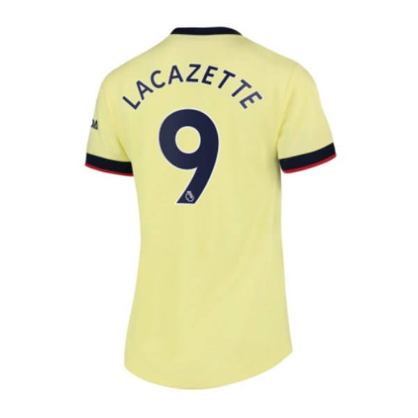 Women's Replica LACAZETTE #9 Arsenal Away Soccer Jersey Shirt 2021/22 Nike