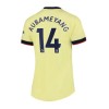 Women's Replica AUBAMEYANG #14 Arsenal Away Soccer Jersey Shirt 2021/22 Nike