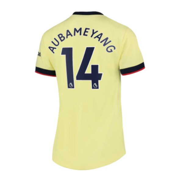 Women's Replica AUBAMEYANG #14 Arsenal Away Soccer Jersey Shirt 2021/22 Nike