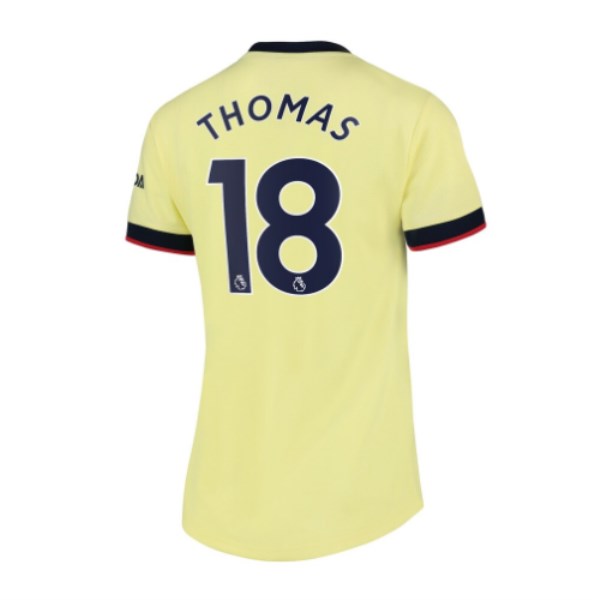 Women's Replica THOMAS #18 Arsenal Away Soccer Jersey Shirt 2021/22 Nike