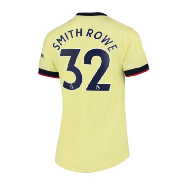 Women's Replica SMITH ROWE #32 Arsenal Away Soccer Jersey Shirt 2021/22 Nike
