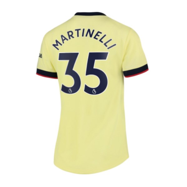Women's Replica MARTINELLI #35 Arsenal Away Soccer Jersey Shirt 2021/22 Nike