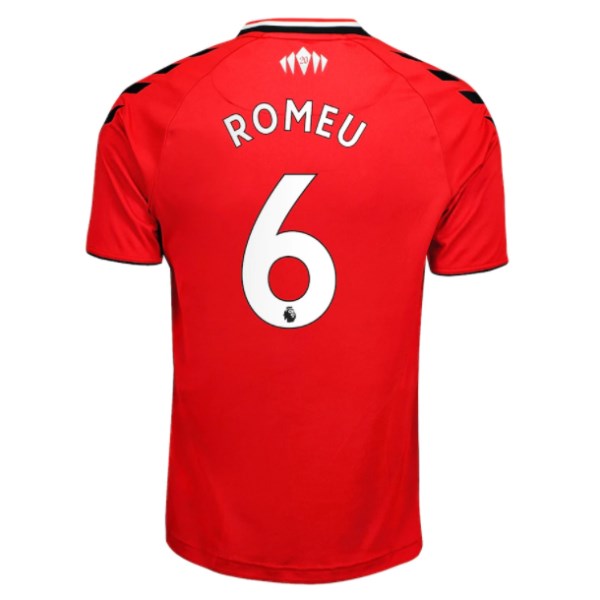 Men's Replica ROMEU #6 Southhampton Home Soccer Jersey Shirt 2021/22 Hummel