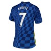 Women's Replica KANTÉ #7 Chelsea Home Soccer Jersey Shirt 2021/22 Nike