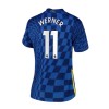 Women's Replica WERNER #11 Chelsea Home Soccer Jersey Shirt 2021/22 Nike