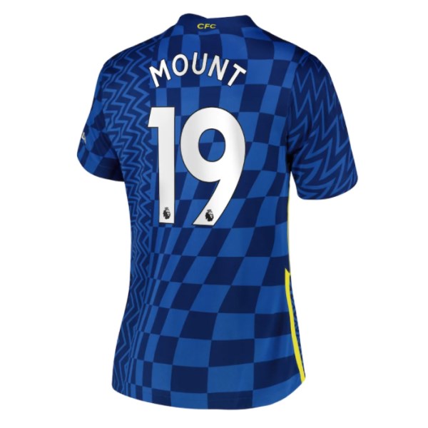Women's Replica MOUNT #19 Chelsea Home Soccer Jersey Shirt 2021/22 Nike