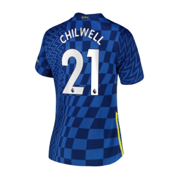 Women's Replica CHILWELL  #21 Chelsea Home Soccer Jersey Shirt 2021/22 Nike
