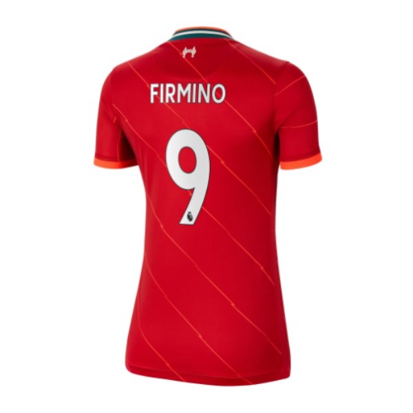Women's Replica FIRMINO #9 Liverpool Home Soccer Jersey Shirt 2021/22 Nike