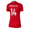Women's Replica HENDERSON #14 Liverpool Home Soccer Jersey Shirt 2021/22 Nike