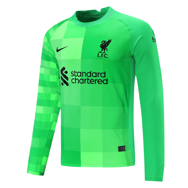 Men's Replica Liverpool Goalkeeper Soccer Jersey Shirt 2021/22 Nike