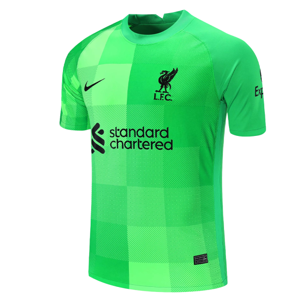 Men's Replica Liverpool Goalkeeper Soccer Jersey Shirt 2021/22 Nike