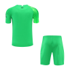Men's Replica Liverpool Goalkeeper Soccer Jersey Kit (Jersey+Shorts) 2021/22 Nike