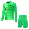 Men's Liverpool Goalkeeper Soccer Jersey Kit (Jersey+Shorts) 2021/22 Nike