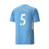 Men's Replica STONES #5 Manchester City Home Soccer Jersey Shirt 2021/22 Puma