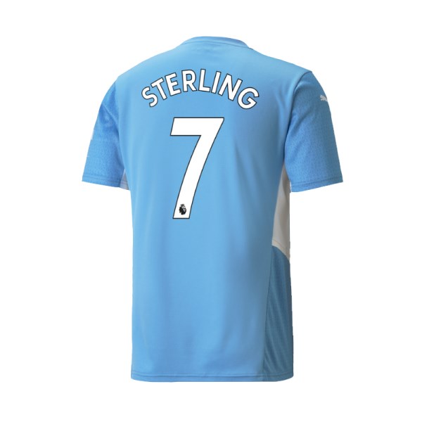 Men's Replica STERLING #7 Manchester City Home Soccer Jersey Shirt 2021/22 Puma