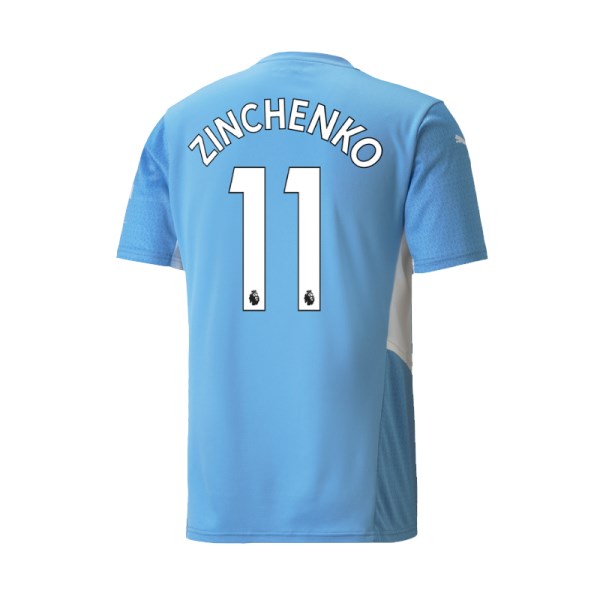 Men's Replica ZINCHENKO #11 Manchester City Home Soccer Jersey Shirt 2021/22 Puma