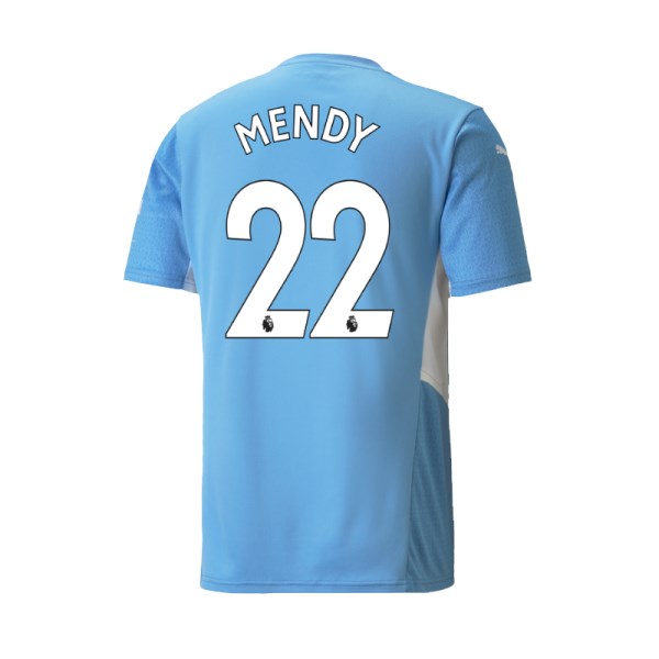 Men's Replica MENDY #22 Manchester City Home Soccer Jersey Shirt 2021/22 Puma