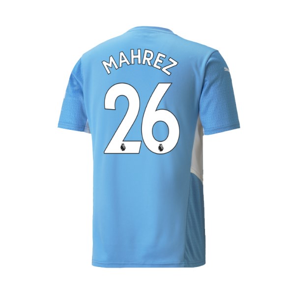 Men's Replica MAHREZ #26 Manchester City Home Soccer Jersey Shirt 2021/22 Puma