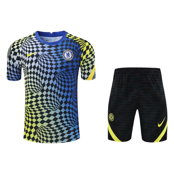 Men's Replica Chelsea Soccer Jersey Kit (Jersey+Shorts) 2021/22 Nike