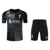 Men's Replica Liverpool Goalkeeper Soccer Jersey Kit (Jersey+Shorts) 2021/22 Nike