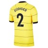 Men's Authentic RÜDIGER #2 Chelsea Away Soccer Jersey Shirt 2021/22 Nike