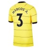 Men's Authentic MARCOS A. #3 Chelsea Away Soccer Jersey Shirt 2021/22 Nike