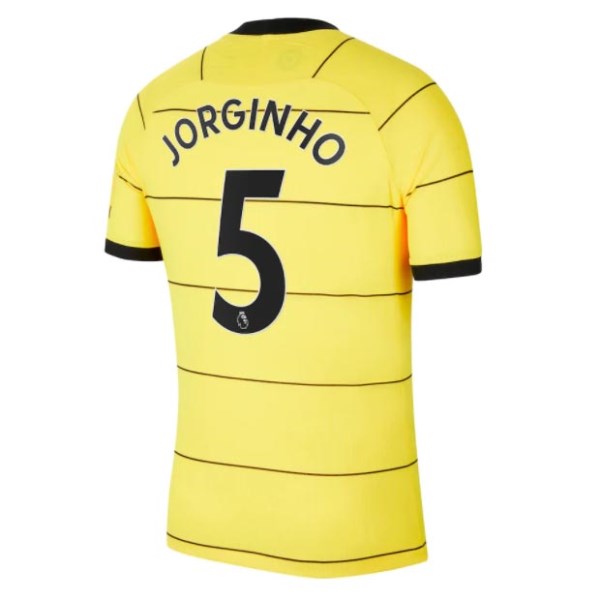 Men's Authentic JORGINHO #5 Chelsea Away Soccer Jersey Shirt 2021/22 Nike