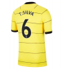Men's Authentic T.SILVA #6 Chelsea Away Soccer Jersey Shirt 2021/22 Nike