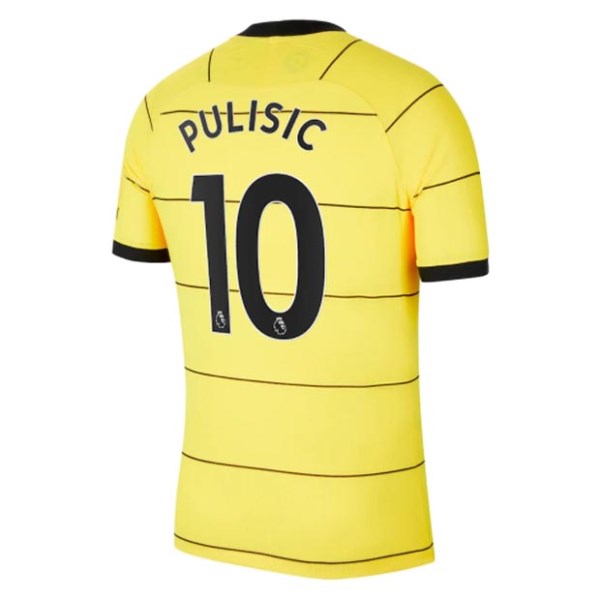 Men's Authentic PULISIC #10 Chelsea Away Soccer Jersey Shirt 2021/22 Nike