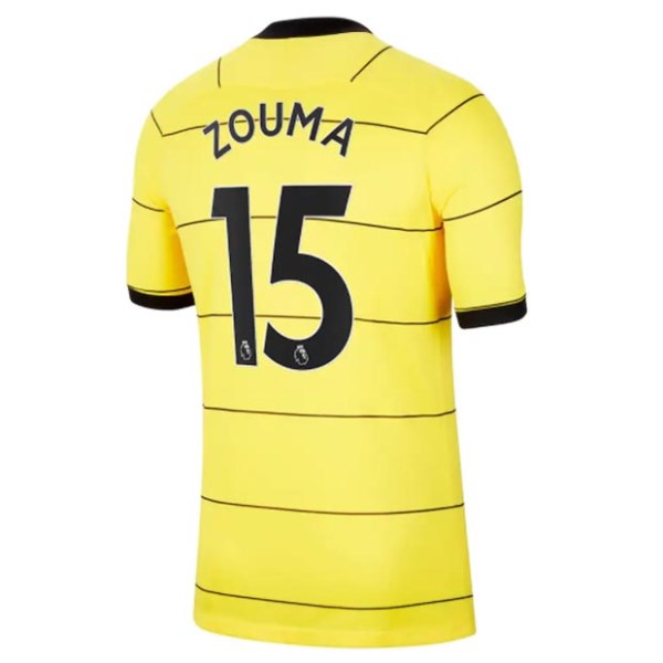 Men's Authentic ZOUMA #15 Chelsea Away Soccer Jersey Shirt 2021/22 Nike