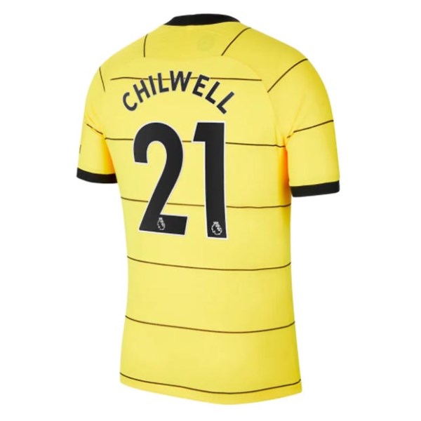 Men's Authentic CHILWELL #21 Chelsea Away Soccer Jersey Shirt 2021/22 Nike