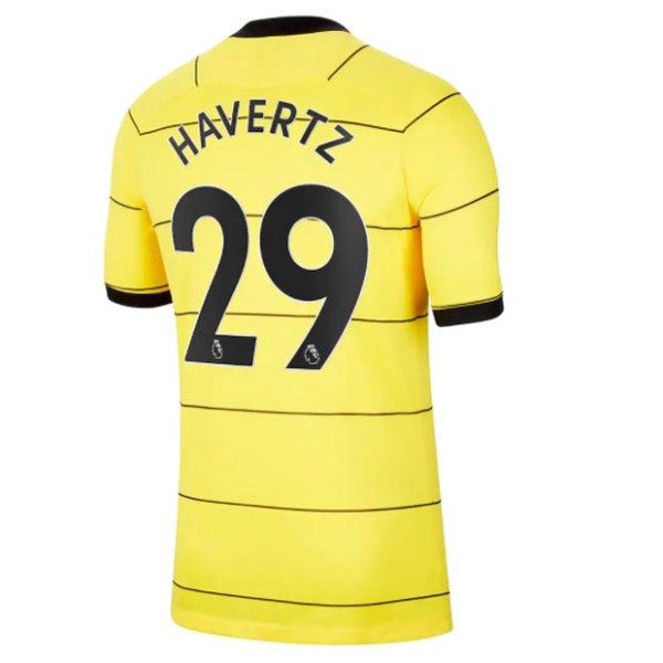 Men's Authentic HAVERTZ #29 Chelsea Away Soccer Jersey Shirt 2021/22 Nike