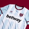 Men's Replica West Ham United Away Soccer Jersey Shirt 2021/22 Umbro