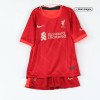 Kids Liverpool Home Soccer Jersey Kit (Jersey+Shorts) 2021/22 Nike