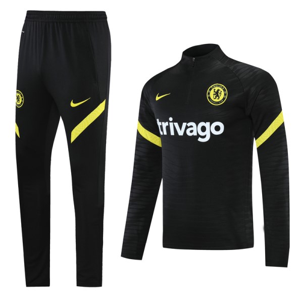 Men's Chelsea Zipper Tracksuit Sweat Shirt Kit (Top+Trousers) 2021/22 Nike