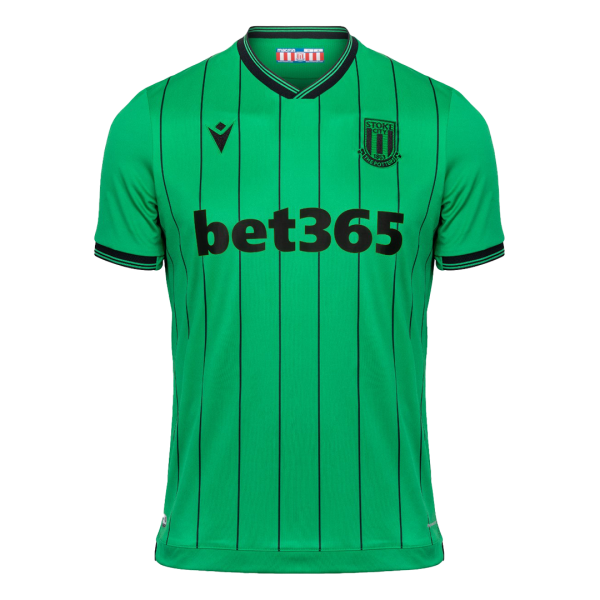 Men's Replica Stoke City Away Soccer Jersey Shirt 2021/22 Macron