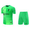 Kids Liverpool Goalkeeper Soccer Jersey Whole Kit (Jersey+Shorts+Socks) 2021/22 Nike