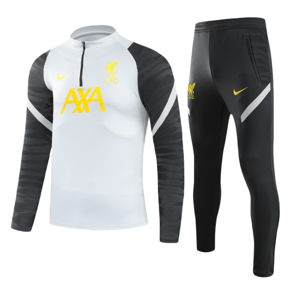 Men's Liverpool Zipper Tracksuit Sweat Shirt Kit (Top+Trousers) 2021/22 Nike
