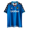 Men's Retro 1997/99 Manchester City Home Soccer Jersey Shirt Kappa