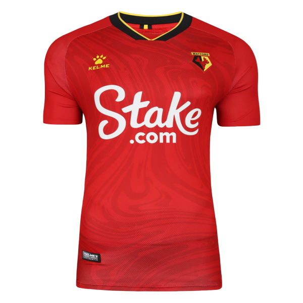 Men's Replica Watford Away Soccer Jersey Shirt 2021/22 Kelme