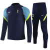 Men's Tottenham Hotspur Zipper Tracksuit Sweat Shirt Kit (Top+Trousers) 2021/22 Nike
