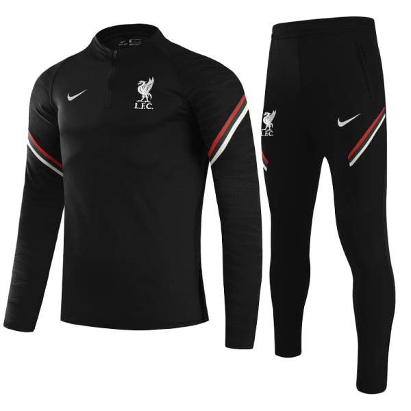 Men's Liverpool Zipper Tracksuit Sweat Shirt Kit (Top+Trousers) 2021/22 Nike