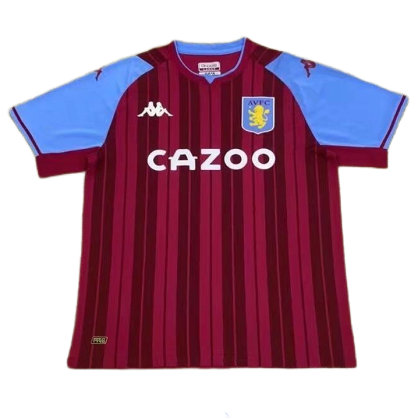 Men's Replica Aston Villa Home Soccer Jersey Shirt 2021/22 Kappa