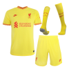 Men Liverpool Third Away Soccer Jersey Whole Kit (Jersey+Shorts+Socks) 2021/22 Nike