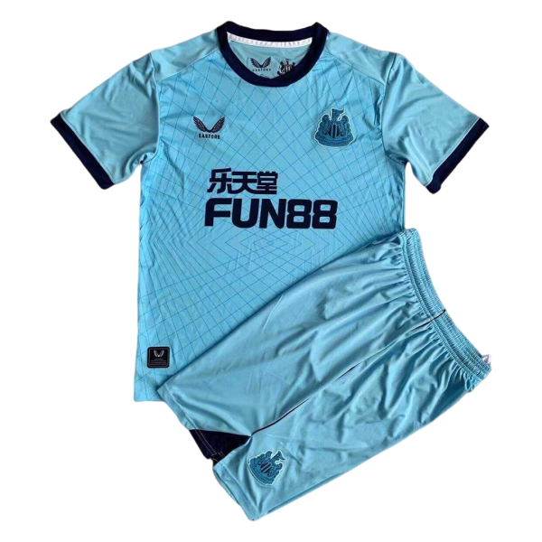 Kids Newcastle Third Away Soccer Jersey Kit (Jersey+Shorts) 2021/22 Castore