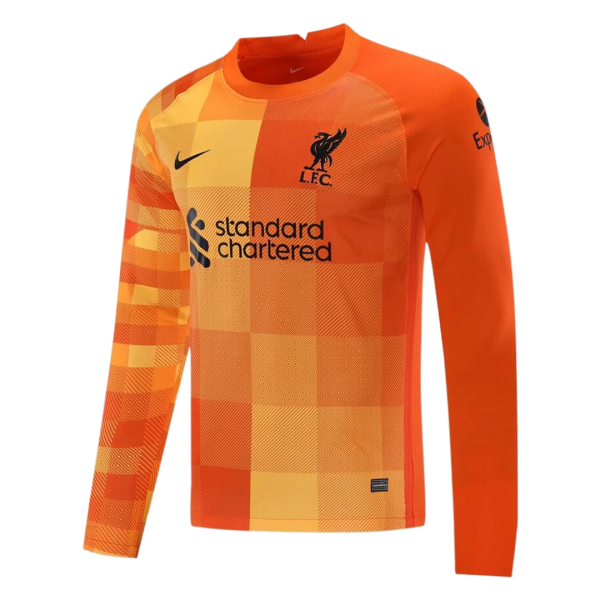 Men's Replica Liverpool Goalkeeper Soccer Jersey Shirt 2021/22 Nike
