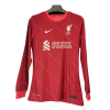 Men's Authentic Liverpool Home Soccer Long Sleeves Jersey Shirt 2021/22 Nike