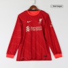 Men's Authentic Liverpool Home Soccer Long Sleeves Jersey Shirt 2021/22 Nike