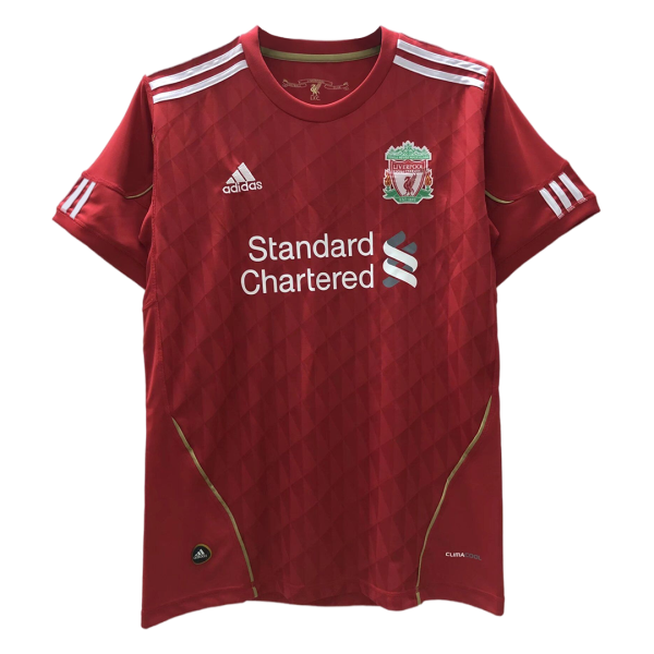Men's Retro 2010/12 Liverpool Home Soccer Jersey Shirt
